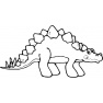 Szablon do wycinania - Dinozaur  - rysowanie