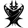 Szablon do wycinania -  Nietoperz