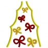 Haftowana spódnica z aplikacją dla sukienki lalki Barbie