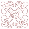 Kwadrat ornament - pikowanie 1