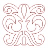 Kwadrat ornament - pikowanie 2