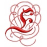 Litera E - gotycki monogram
