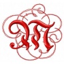 Litera M - gotycki monogram