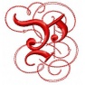 Litera P - gotycki monogram